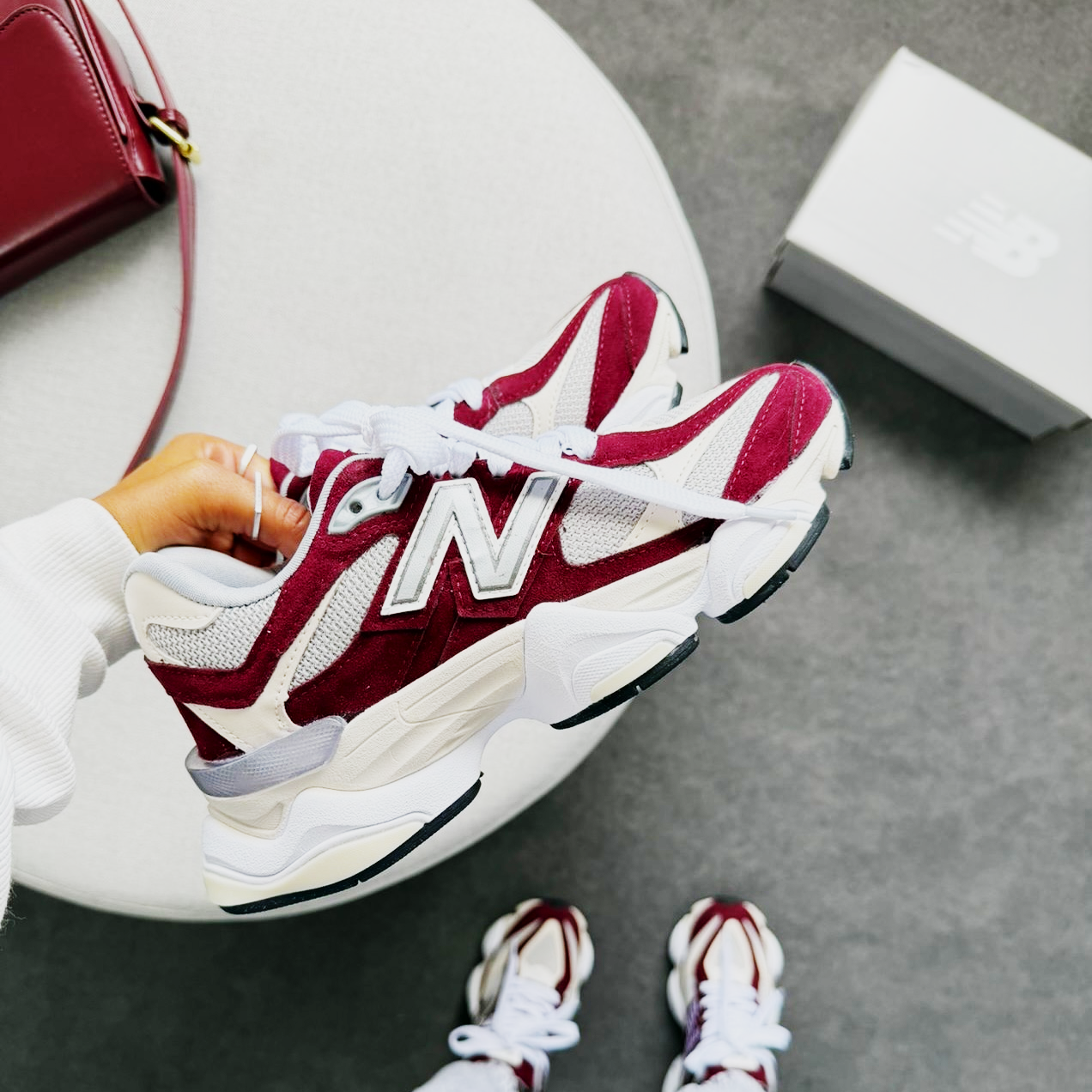 New balance 9060 em couro